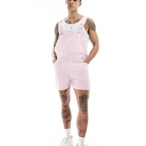 NWT ASOS Pale Pink Short Overalls